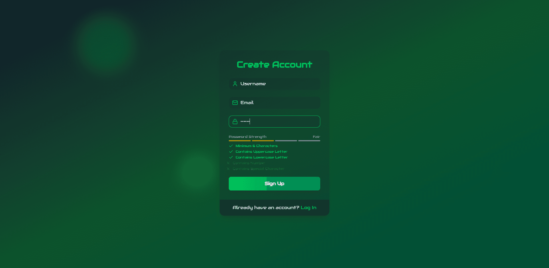 Authentication System project screenshot